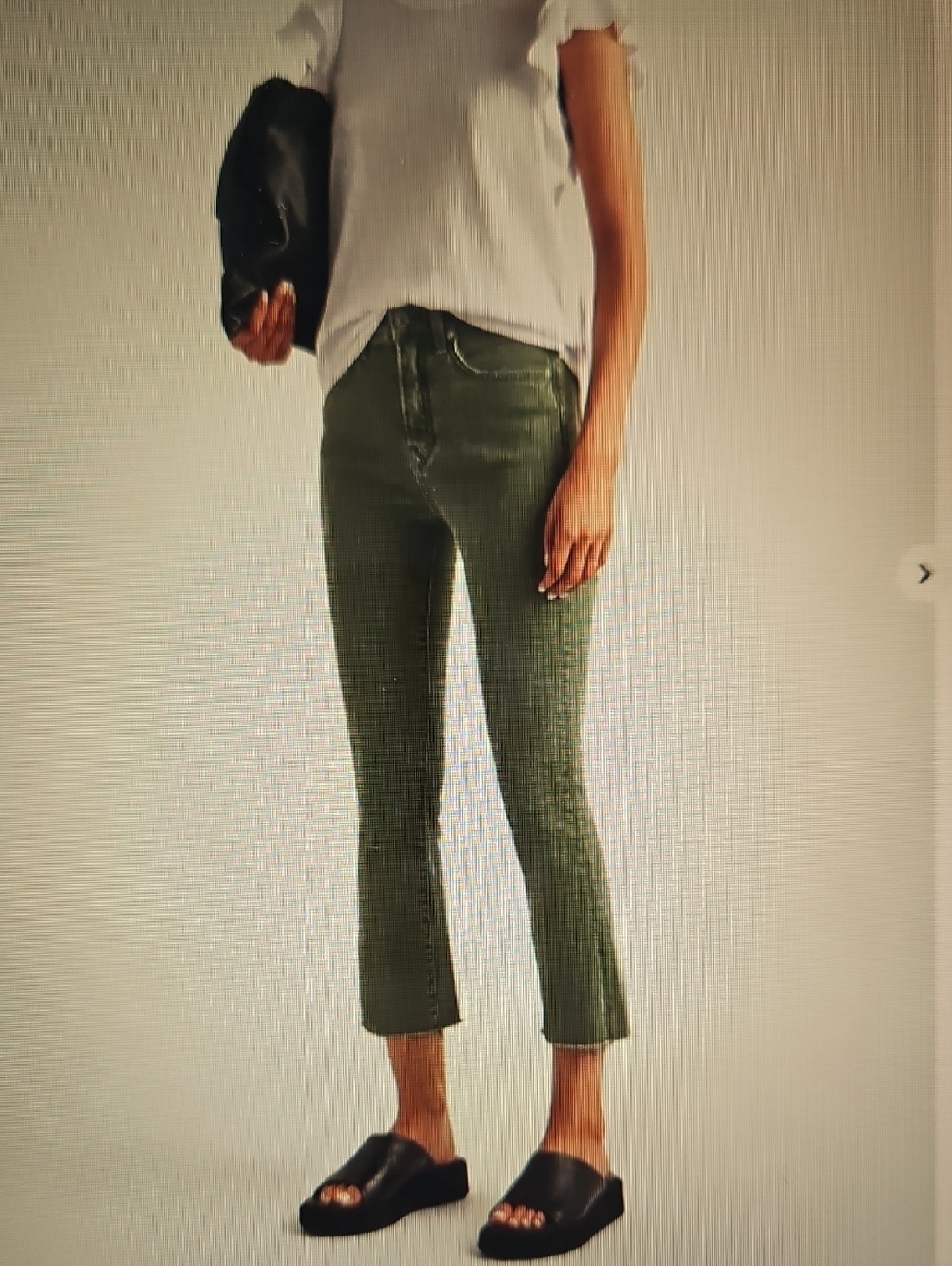 VERONICA BEARD: NWT High Rise Green Carly Kick Flare Jeans